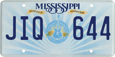 MS license plate JIQ644