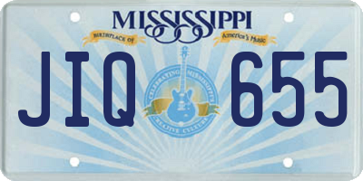 MS license plate JIQ655