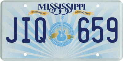 MS license plate JIQ659