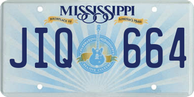 MS license plate JIQ664