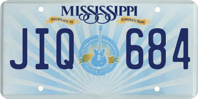 MS license plate JIQ684