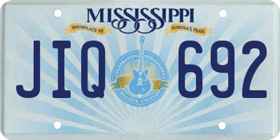 MS license plate JIQ692
