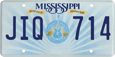 MS license plate JIQ714