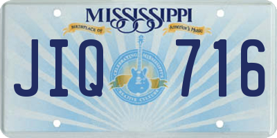 MS license plate JIQ716