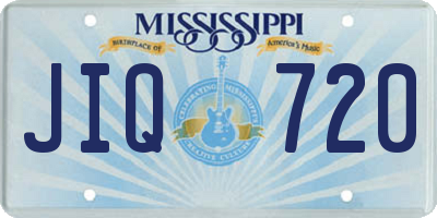MS license plate JIQ720