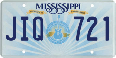 MS license plate JIQ721