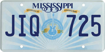 MS license plate JIQ725