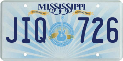 MS license plate JIQ726