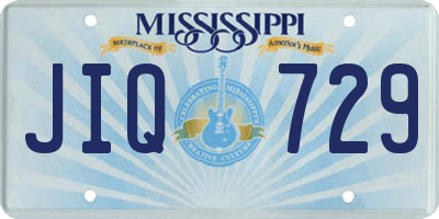 MS license plate JIQ729