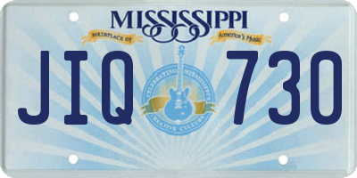 MS license plate JIQ730
