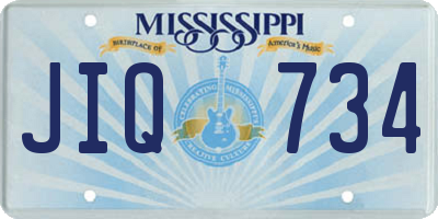 MS license plate JIQ734