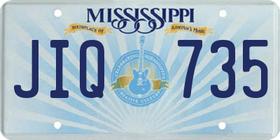 MS license plate JIQ735