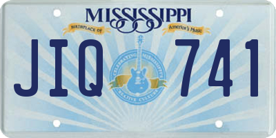 MS license plate JIQ741