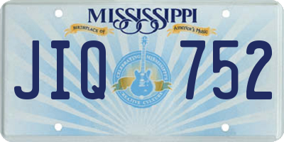 MS license plate JIQ752