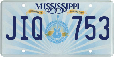 MS license plate JIQ753