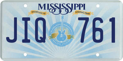 MS license plate JIQ761