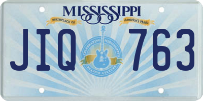 MS license plate JIQ763