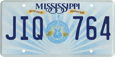 MS license plate JIQ764