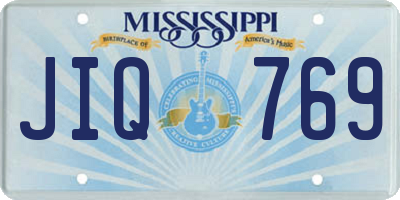 MS license plate JIQ769