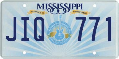 MS license plate JIQ771