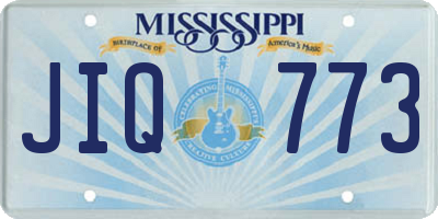 MS license plate JIQ773
