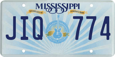 MS license plate JIQ774