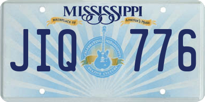 MS license plate JIQ776