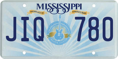 MS license plate JIQ780