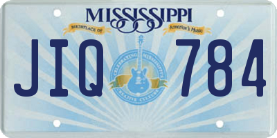 MS license plate JIQ784