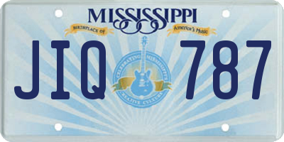MS license plate JIQ787