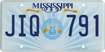 MS license plate JIQ791