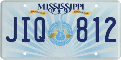 MS license plate JIQ812