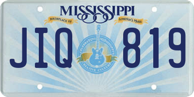 MS license plate JIQ819