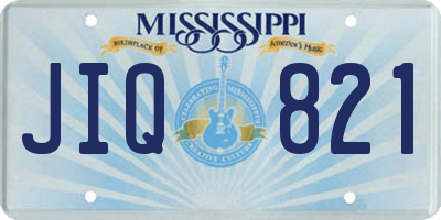 MS license plate JIQ821