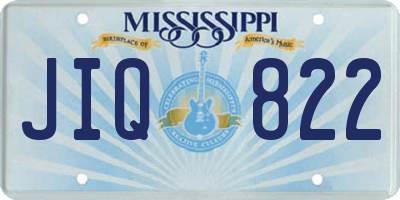 MS license plate JIQ822