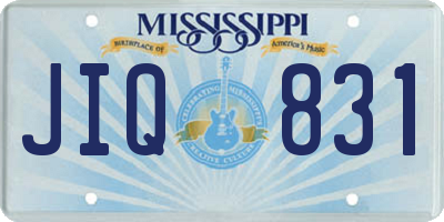MS license plate JIQ831
