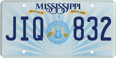 MS license plate JIQ832