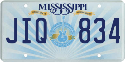 MS license plate JIQ834