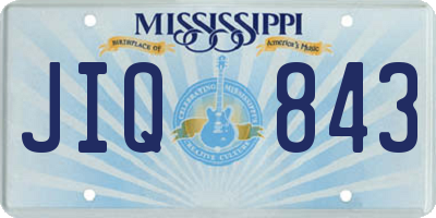 MS license plate JIQ843