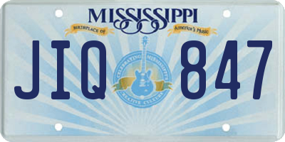 MS license plate JIQ847
