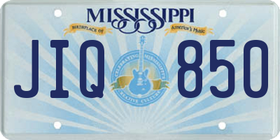 MS license plate JIQ850