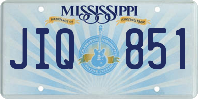 MS license plate JIQ851