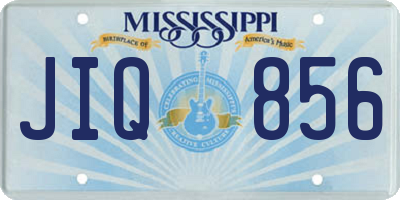 MS license plate JIQ856