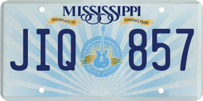 MS license plate JIQ857