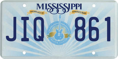 MS license plate JIQ861