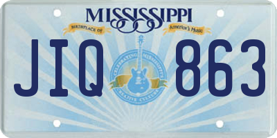 MS license plate JIQ863