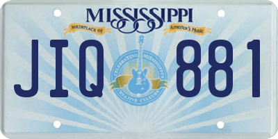 MS license plate JIQ881