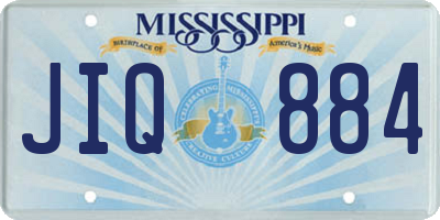 MS license plate JIQ884