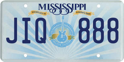 MS license plate JIQ888