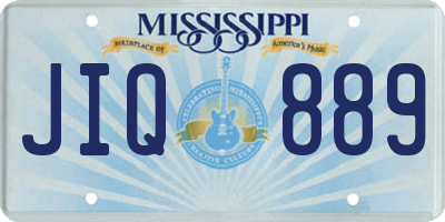 MS license plate JIQ889